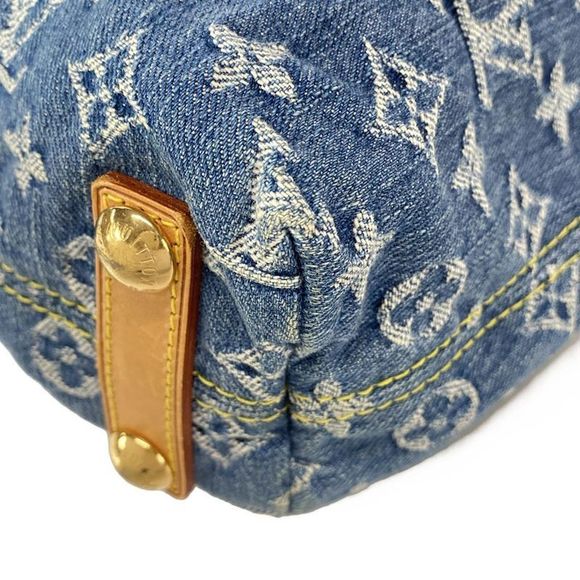Louis Vuitton Shoulder Bag Monogram Denim Baggy PM M95049 Blue Cotton Leather - Picture 8 of 16